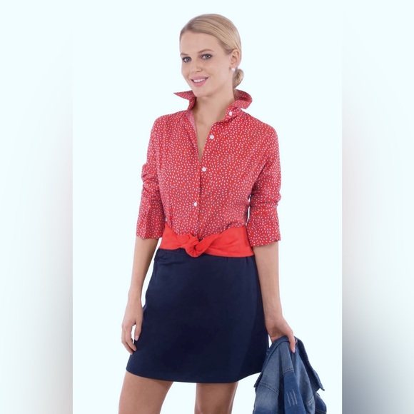 Gretchen Scott Jersey Skippy Skort Navy Blue - Picture 1 of 5